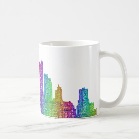 Pittsburgh-Skyline Kaffeetasse (Rechts)