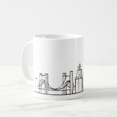 Pittsburgh-Skyline Kaffeetasse (Vorderseite Links)