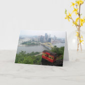 Pittsburgh-Skyline Karte (Gelbe Blume)