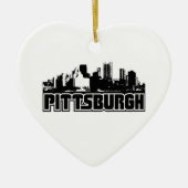 Pittsburgh-Skyline Keramik Ornament (Vorne)