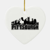 Pittsburgh-Skyline Keramik Ornament (Hinten)