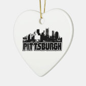 Pittsburgh-Skyline Keramik Ornament (Links)