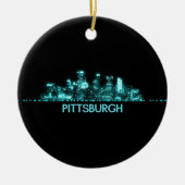 Pittsburgh Skyline Keramik Ornament (Vorne)