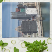 Pittsburgh-Skyline Küchentuch (Gefaltet)