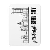 Pittsburgh Skyline Magnet (Vertikal)
