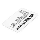 Pittsburgh Skyline Magnet (Linke Seite)