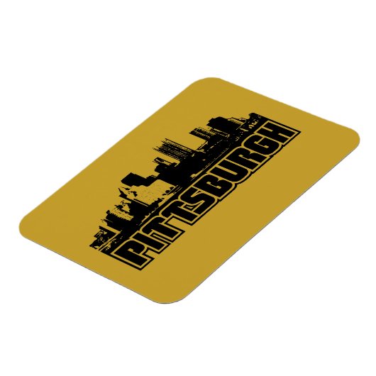 Pittsburgh Skyline Magnet (Linke Seite)