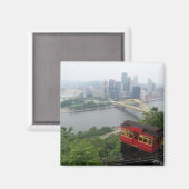Pittsburgh Skyline Magnet (Vorderseite/Rückseite)