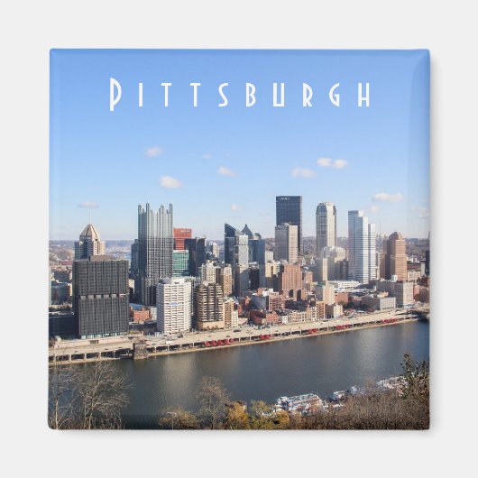 Pittsburgh Skyline Magnet (Vorne)