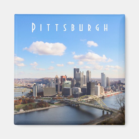 Pittsburgh Skyline Magnet (Vorne)