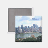 Pittsburgh Skyline Magnet (Vorderseite/Rückseite)