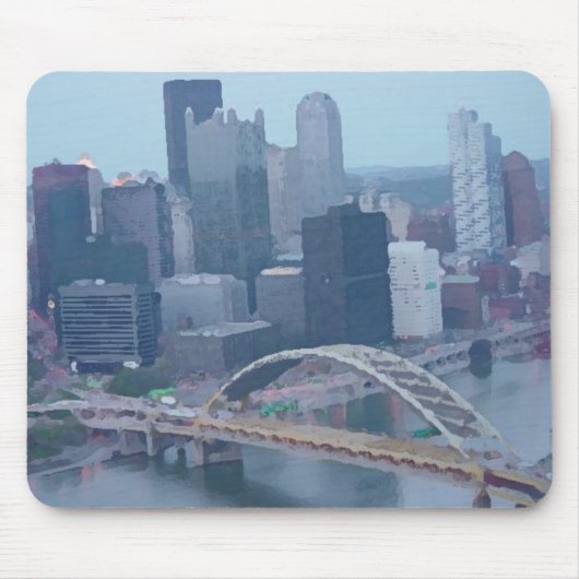Pittsburgh-Skyline Mousepad (Vorne)