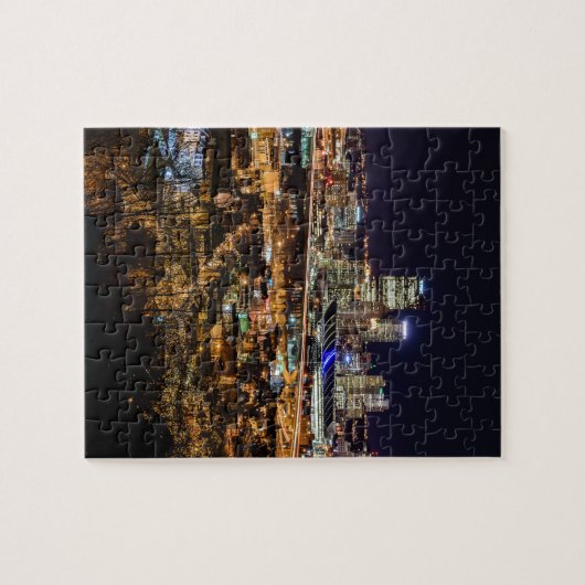 Pittsburgh-Skyline nachts Puzzle (Horizontal)