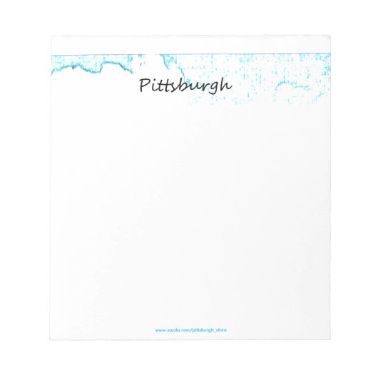 Pittsburgh Skyline Notizblock (Vorderseite)