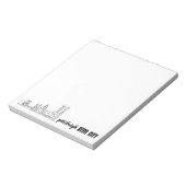 Pittsburgh Skyline Notizblock (Rotiert)
