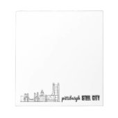 Pittsburgh Skyline Notizblock (Vorderseite)