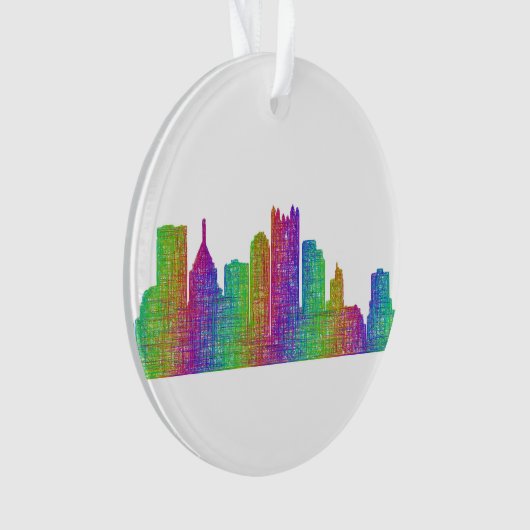Pittsburgh-Skyline Ornament (Vorderseite)