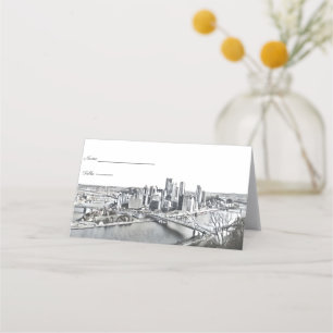 Pittsburgh Skyline-Platzkarten Platzkarte