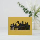 Pittsburgh Skyline Postkarte (Stehend Vorderseite)