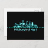 Pittsburgh Skyline Postkarte (Vorne/Hinten)