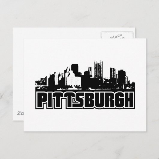 Pittsburgh Skyline Postkarte (Vorne/Hinten)