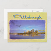 PITTSBURGH SKYLINE POSTKARTE (Vorne/Hinten)