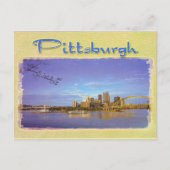 PITTSBURGH SKYLINE POSTKARTE (Vorderseite)