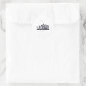 Pittsburgh Skyline Runder Aufkleber (Tasche)