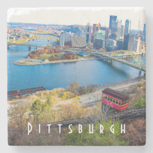 Pittsburgh Skyline Steinuntersetzer