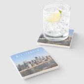 Pittsburgh Skyline Stone Untersetzer (Seitenansicht)