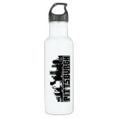 Pittsburgh-Skyline Trinkflasche (Vorderseite)
