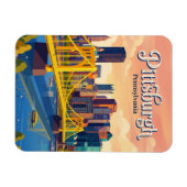 Pittsburgh Skyline USA Magnet (Horizontal)