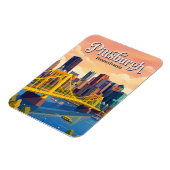 Pittsburgh Skyline USA Magnet (Linke Seite)