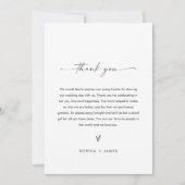 Pittsburgh Skyline Wedding Dinner Menu Card 12x18 (Rückseite)