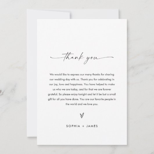 Pittsburgh Skyline Wedding Dinner Menu Card 12x18 (Rückseite)