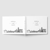 Pittsburgh Skyline Wedding Guest Book Gästebuch (Voll)