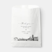 Pittsburgh Skyline Wedding Vielen Dank für Ihre Un Geschenktütchen (Vorderseite)