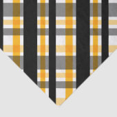 Pittsburgh Sportfan Black Yellow Gold Kariert Seidenpapier (Detail)