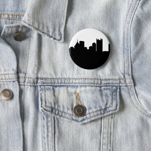 Pittsburgh-Stadt-Skyline Button (Beispiel)