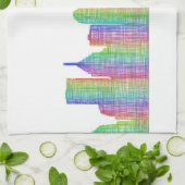 Pittsburgh-Stadt-Skyline Handtuch (Gefaltet)