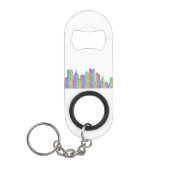Pittsburgh-Stadt-Skyline Mini Flaschenöffner (Vorderseite)