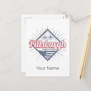 Pittsburgh Stadt Vereinigte Staaten Pennsylvania U Feiertagspostkarte