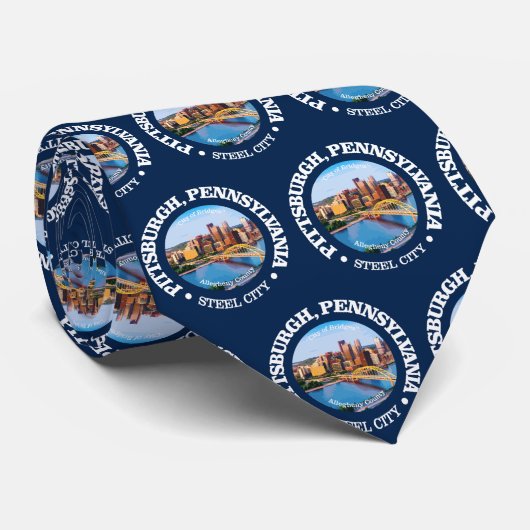 Pittsburgh (Städte) Krawatte (Gerollt)