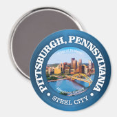 Pittsburgh (Städte) Magnet (Vorderseite/Rückseite)