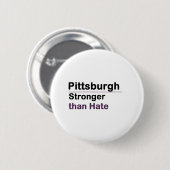 Pittsburgh stärker als Hass Button (Vorne & Hinten)