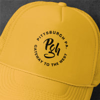 Pittsburgh Steel City Burgh Vintag Trucker Hat