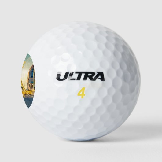 Pittsburgh Steel City Skyline 412 Pennsylvania Can Golfball (Logo)