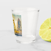 Pittsburgh Steel City Skyline 412 Pennsylvania Can Schnapsglas (Rechts)