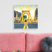 Pittsburgh Steel City Skyline 412 Pennsylvania Leinwanddruck (Insitu (Wohnzimmer))