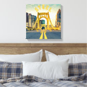 Pittsburgh Steel City Skyline 412 Pennsylvania Leinwanddruck (Insitu (Schlafzimmer))